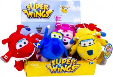 Plüsch Super Wings Gift 4/f im 6er T-Dsp. 18cm